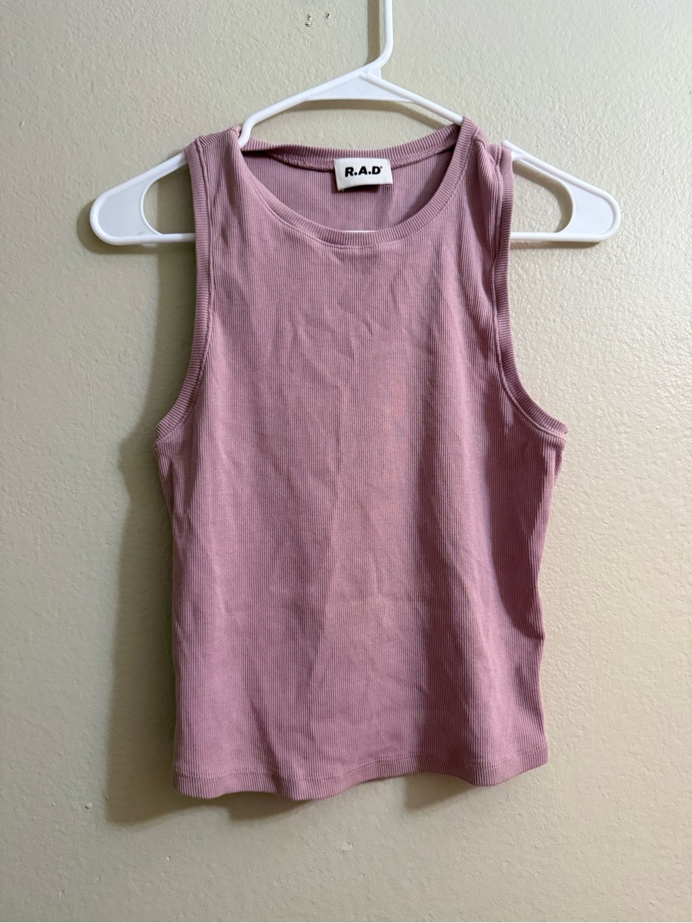 R.A.D. Ribbed Mauve Tank Top - Sleeveless Women's Staple